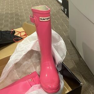 Children’s pink hunter boots (gloss)